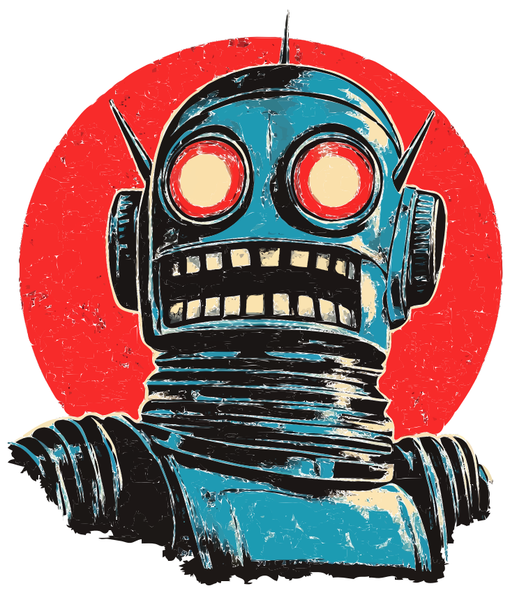 ToyBro retro robot mascot